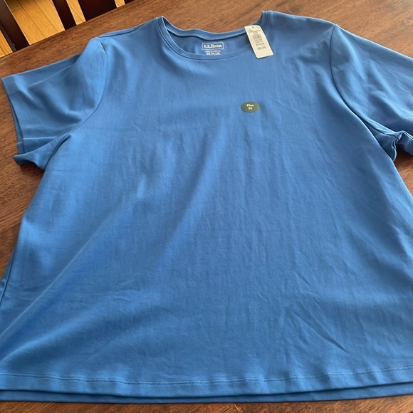LL Bean bright blue tee shirt - Picture 4 of 9